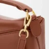 Mini bolsa Featherlight Puzzle em pele de cordeiro napa Mini bolsa Featherlight Puzzle em pele de cordeiro napa