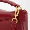 Mini bolsa Featherlight Puzzle em pele de cordeiro napa Mini bolsa Featherlight Puzzle em pele de cordeiro napa