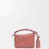 Mini bolsa Featherlight Puzzle em pele de cordeiro napa Mini bolsa Featherlight Puzzle em pele de cordeiro napa