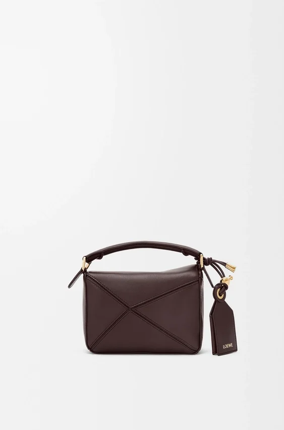 Mini bolsa Featherlight Puzzle em pele de cordeiro napa Mini bolsa Featherlight Puzzle em pele de cordeiro napa