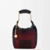 Mini-bolsa «Squeeze» em couro com contas Mini-bolsa «Squeeze» em couro com contas