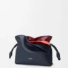 Mini Clutch Flamenco em camadas em pele de bezerro napa Mini Clutch Flamenco em camadas em pele de bezerro napa
