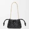 Mini-Flamenco Purse em pele de bezerro napa franzida Mini-Flamenco Purse em pele de bezerro napa franzida