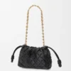 Mini-Flamenco Purse em pele de bezerro napa franzida Mini-Flamenco Purse em pele de bezerro napa franzida