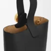 Mini Pebble Bucket em pele de bezerro lisa Mini Pebble Bucket em pele de bezerro lisa