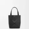 Mini Puzzle Fold Tote em pele de bezerro brilhante Mini Puzzle Fold Tote em pele de bezerro brilhante