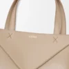Mini Puzzle Fold Tote em pele de bezerro brilhante Mini Puzzle Fold Tote em pele de bezerro brilhante