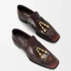 Mocassim Edge em pele de bezerro escovada Mocassim Edge em pele de bezerro escovada