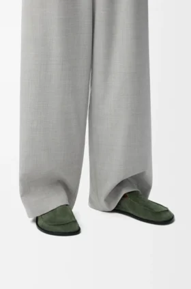 Mocassins Flex em camurça