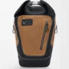 Mochila Flex com fecho roll-top em lona e camurça Mochila Flex com fecho roll-top em lona e camurça