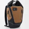 Mochila Flex com fecho roll-top em lona e camurça Mochila Flex com fecho roll-top em lona e camurça
