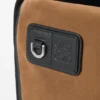 Mochila Flex com fecho roll-top em lona e camurça Mochila Flex com fecho roll-top em lona e camurça