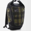 Mochila Flex Roll-Top em lona e camurça escovada Mochila Flex Roll-Top em lona e camurça escovada