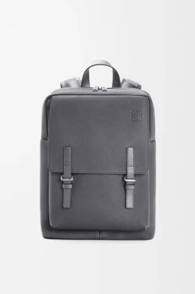 Mochila militar em pele de bezerro de grão suave
