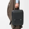 Mochila militar em pele de bezerro de grão suave Mochila militar em pele de bezerro de grão suave