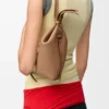Mochila «Scarf» em pele de bezerro lisa Mochila «Scarf» em pele de bezerro lisa
