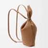 Mochila «Scarf» em pele de bezerro lisa Mochila «Scarf» em pele de bezerro lisa