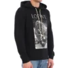 Máscara loewe para homem, com estampado, preta, H6109730Pc-1100