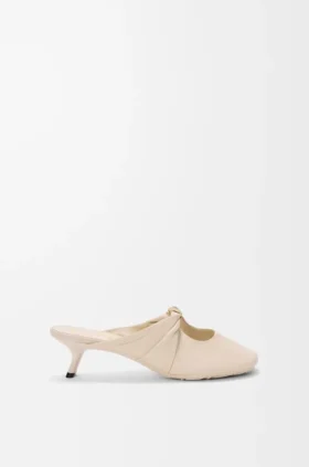 Mule «Pebble Soft» em pele de borrego napa