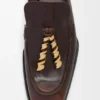Mule tipo mocassim Edge em pele de bezerro escovada Mule tipo mocassim Edge em pele de bezerro escovada