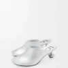 Mule «Toy» em pele de borrego laminada Mule «Toy» em pele de borrego laminada