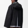 Parka com capuz em algodão