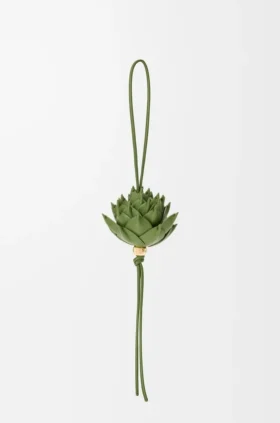Pingente Artichoke em pele de bezerro clássica