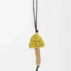 Pingente em forma de cogumelo em cordão Pingente em forma de cogumelo em cordão