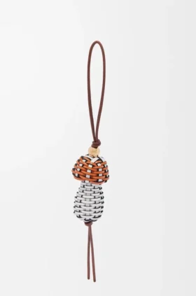 Pingente em forma de cogumelo em pele de bezerro clássica Pingente em forma de cogumelo em pele de bezerro clássica