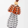 Pingente em forma de cogumelo em pele de bezerro clássica Pingente em forma de cogumelo em pele de bezerro clássica