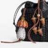 Pingente em forma de cogumelo em pele de bezerro clássica Pingente em forma de cogumelo em pele de bezerro clássica