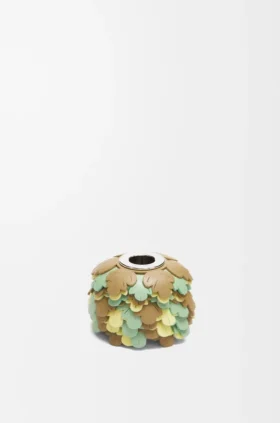 Pingente «Small Leaves» em pele de bezerro