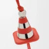 Pingente «Work Cone» em latão e pele de bezerro Pingente «Work Cone» em latão e pele de bezerro