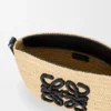 Pochette Eclipse em ráfia e pele de bezerro Pochette Eclipse em ráfia e pele de bezerro