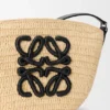 Pochette Eclipse em ráfia e pele de bezerro Pochette Eclipse em ráfia e pele de bezerro