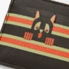 Porta-cartões liso «Futurist Cat» em pele de bezerro clássica Porta-cartões liso «Futurist Cat» em pele de bezerro clássica