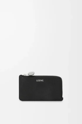 Porta-moedas «Pebble» em pele de bezerro com grão «Pebble»