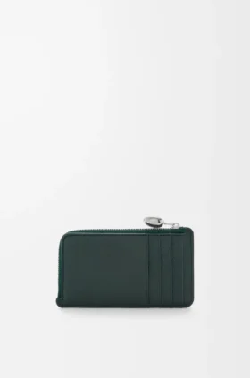 Porta-moedas «Pebble» em pele de bezerro com grão «Pebble»