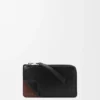 Porta-moedas Switch em pele de bezerro granulada macia e camurça Porta-moedas Switch em pele de bezerro granulada macia e camurça
