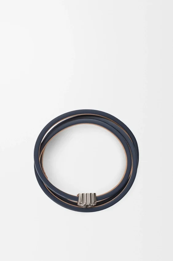 Pulseira Anagram Bombé Twist em pele de bezerro Pulseira Anagram Bombé Twist em pele de bezerro