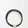 Pulseira Anagram Bombé Twist em pele de bezerro Pulseira Anagram Bombé Twist em pele de bezerro