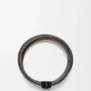 Pulseira Anagram Bombé Twist em pele de bezerro Pulseira Anagram Bombé Twist em pele de bezerro