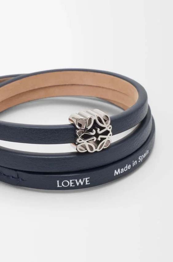 Pulseira Anagram Bombé Twist em pele de bezerro Pulseira Anagram Bombé Twist em pele de bezerro