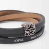 Pulseira Anagram Bombé Twist em pele de bezerro Pulseira Anagram Bombé Twist em pele de bezerro