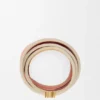 Pulseira dupla «Twist» em pele de bezerro Pulseira dupla «Twist» em pele de bezerro