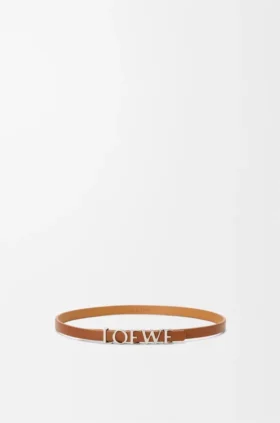 Pulseira loewe de dupla volta em pele de bezerro