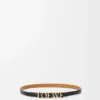 Pulseira loewe de dupla volta em pele de bezerro Pulseira loewe de dupla volta em pele de bezerro