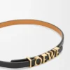 Pulseira loewe de dupla volta em pele de bezerro Pulseira loewe de dupla volta em pele de bezerro