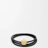 Pulseira «Pebble» em pele de bezerro Pulseira «Pebble» em pele de bezerro