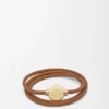 Pulseira «Pebble» em pele de bezerro Pulseira «Pebble» em pele de bezerro